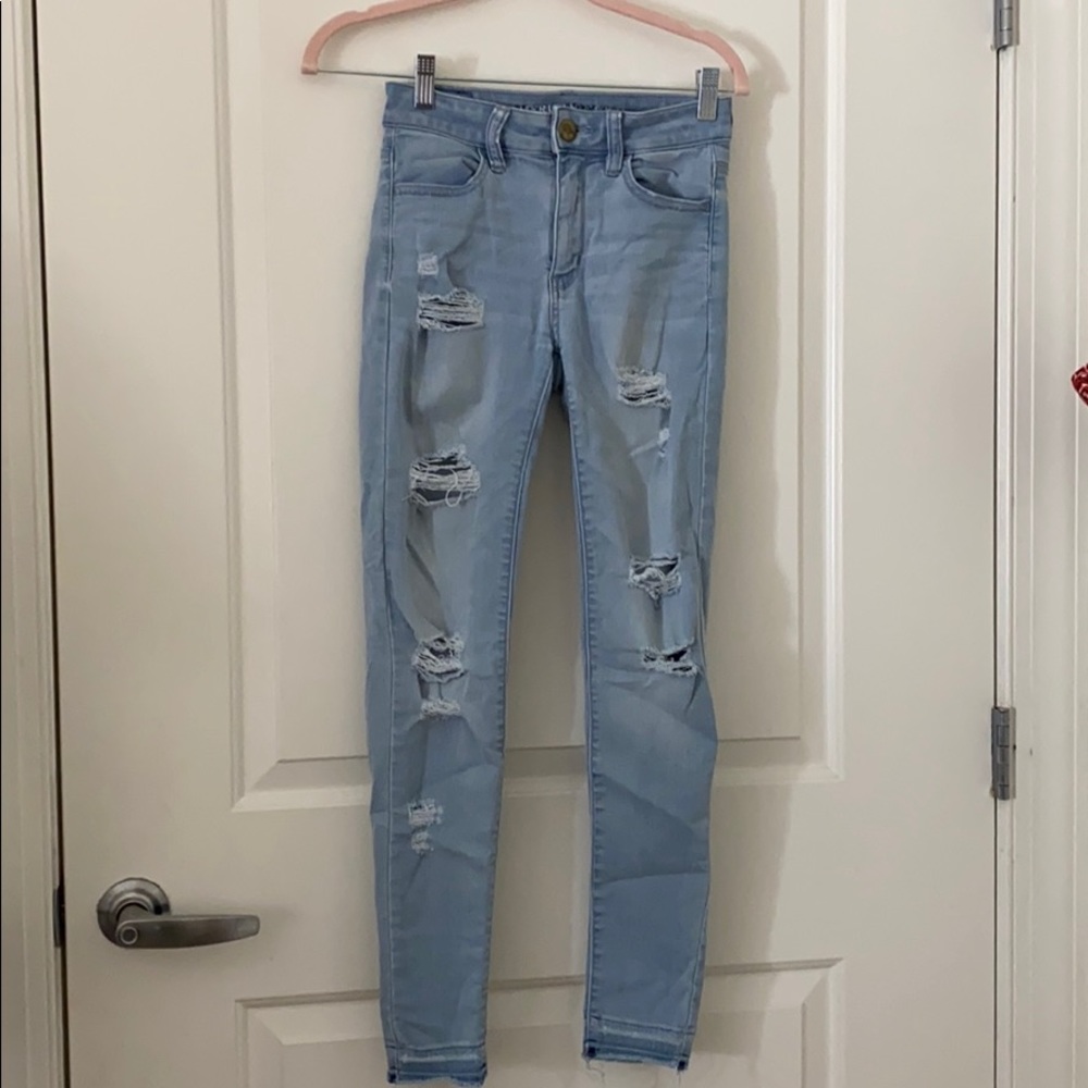 American Eagle Ripped Skinny Jeans
